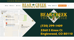 Desktop Screenshot of bearcreektreeservice.com